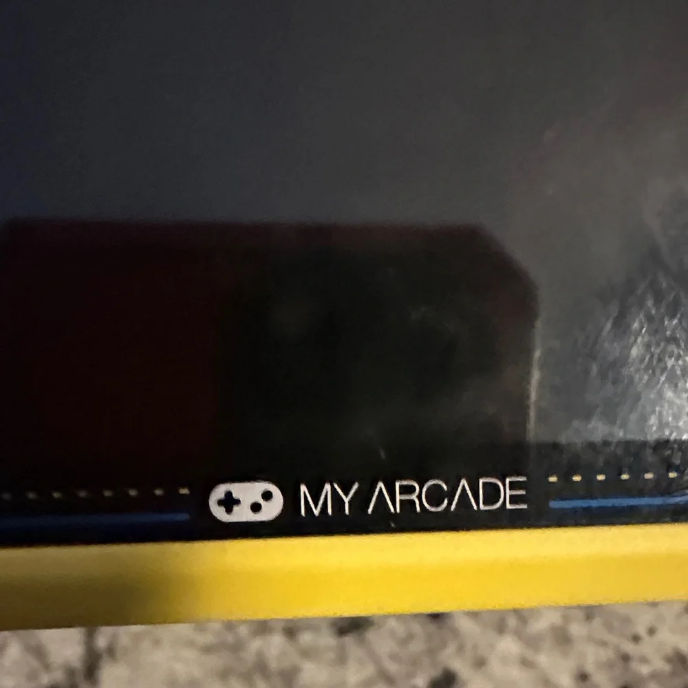 Arcade Pac-Man Handheld Console - Bright Yellow - For Parts ONLY Screen Cracked.